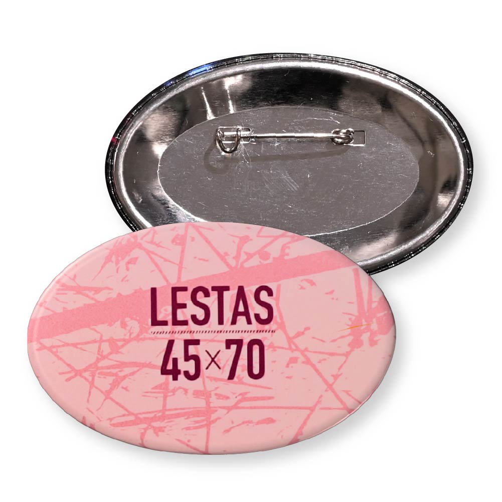 缶バッジ 楕円形(クリア) 45x70mm Zピン(光沢)