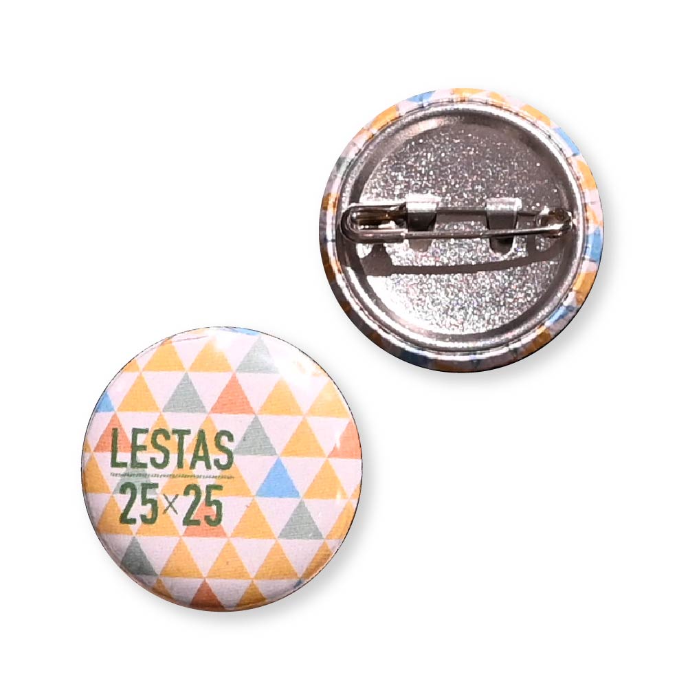 缶バッジ 円形(クリア) 25x25mm 安全ピン(梨地)