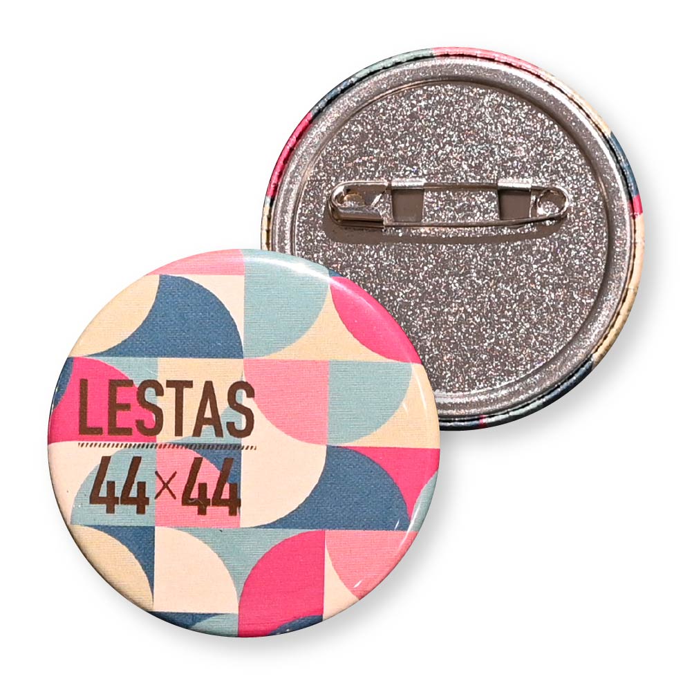 缶バッジ 円形(クリア) 44x44mm 安全ピン(梨地)