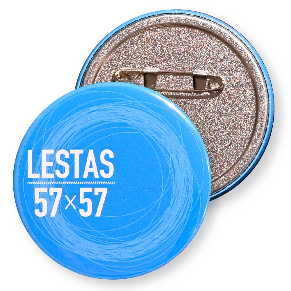 缶バッジ 円形(クリア) 57x57mm 安全ピン(梨地)