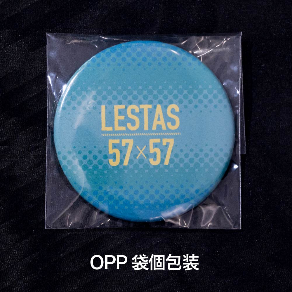 缶バッジ 円形(オーロラ) 44x44mm 安全ピン付きクリップ(光沢)